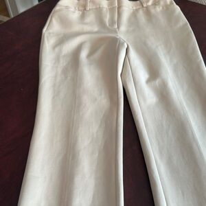 Chico's Beige Structured Trousers